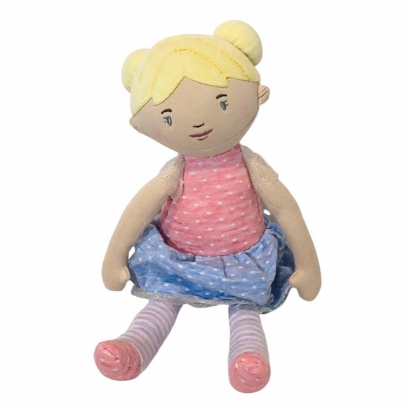 2022 Demdaco Strong Wonderful You Blonde Girl Doll Stuffed Plush Beanbag Toy 12" - Picture 2 of 6